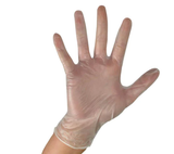 Clear Disposable Vinyl Gloves  Medium -  Sold by Case of 1,000 Gloves