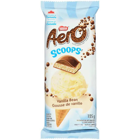 Aero Scoops Family sized bars 105g - Case of 15 - Vanilla Bean