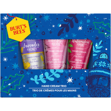 Burts Bees Unisex 3 Pack Holiday Hand Cream Trio Gift Set