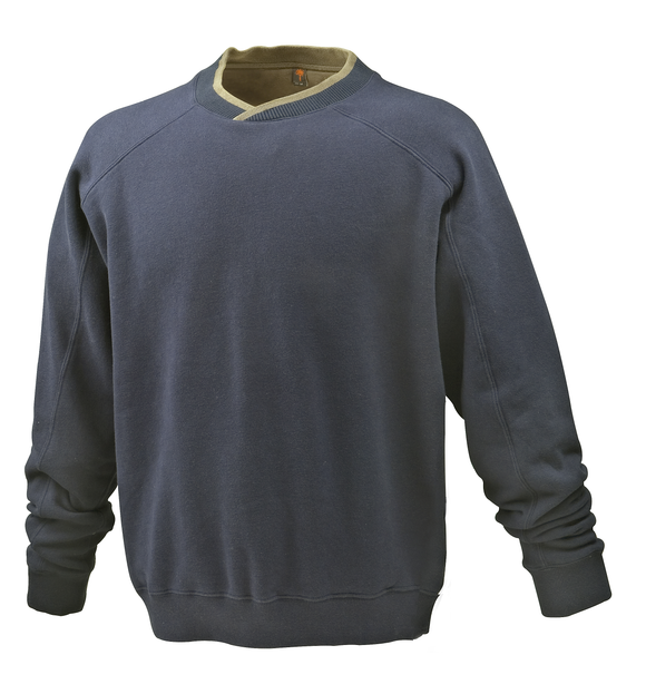 Crossover Crewneck Sweatshirt - Navy -XX Large
