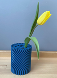 Small Twist Vase - Dark Blue