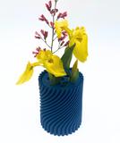 Small Twist Vase - Dark Blue