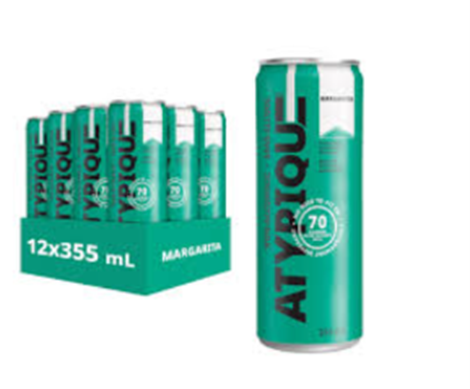 Case of 12 cans of Atypique Margarita 355ml
