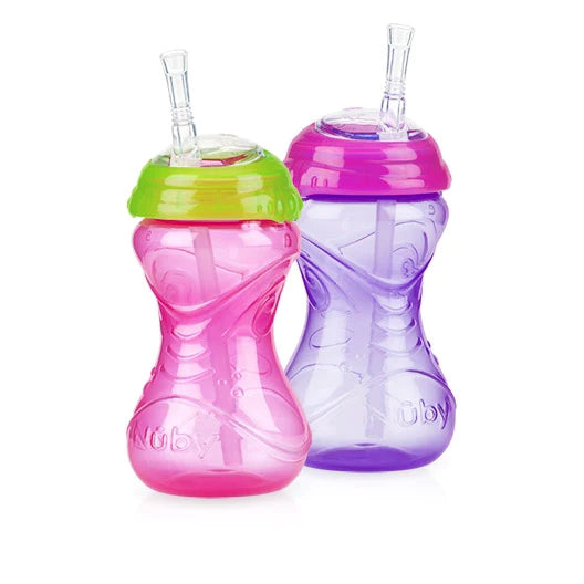 Clik-It Flex Straw Leakproof Sippy Cup - Pink (SINGLE)