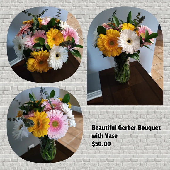Gerbera Bouquet with Vase