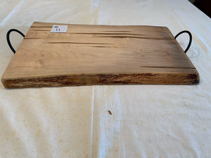 #11 Maple Charcuterie Board with Metal Handles