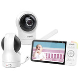 VTech 5" Wi-Fi Video Baby Monitor with 2 Cameras, Night Vision & Two-Way Communication (RM5764-2HD)