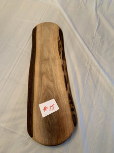 #15 Black Walnut Live Edge Charcuterie Board