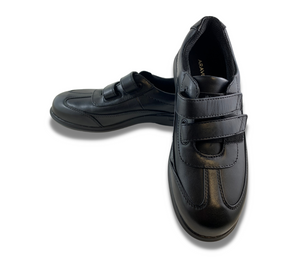 Aravon Flora Black Two Strap Shoes - Women's 7.5