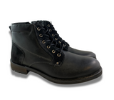 Biotime Luca Black Leather Casual Boots - Mens 7