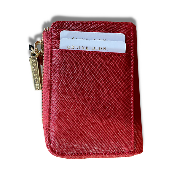 Celine Dion Small Red Leather Wallet
