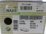 Naot 11125 Papaki Nae Black Velvet & Patent Leather (eu36)