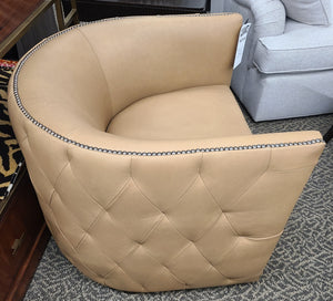 Bernhardt Leather Swivel Chair