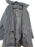 Women's Winter Jacket, Detachable Hood, Black - Size Large