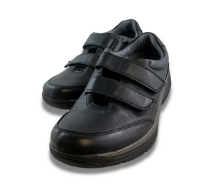 Pyper Two Strap Black Casual Shoe - Women's 7.5