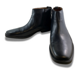 Clarks Tilden Zip II Black Leather Boot - Mens 10