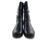 Taxi Skyler Black Leather Side Zip Boot - Women's 6-7