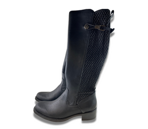 Reiker Black Leather Boot - Women's 5.5