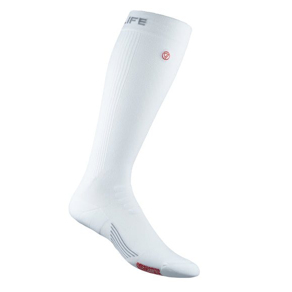 Active Smart Compression Knee High - White (Large)