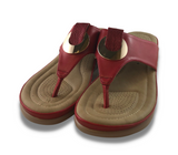 Lady Comfort Janice Red Sandals - Women's 10-10.5