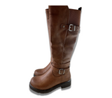 Taxi Adeline Tan Leather Boot - Women's 5.5