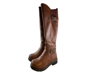 Taxi Adeline Tan Leather Boot - Women's 5.5
