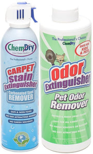 Chem-Dry Carpet Stain Extinguisher and Pet Odor Extinguisher Combo 18. oz 2 pack