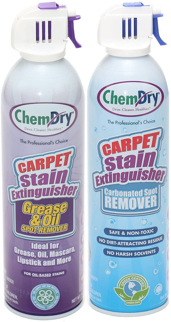 Chem-Dry's Carpet Stain Extinguisher Spot Remover + Grease & Oil Stain Extinguisher 2-Pack