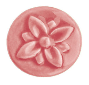 Ceramic Fleur Knob - Pink