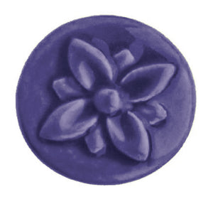Ceramic Fleur Knob - Blue