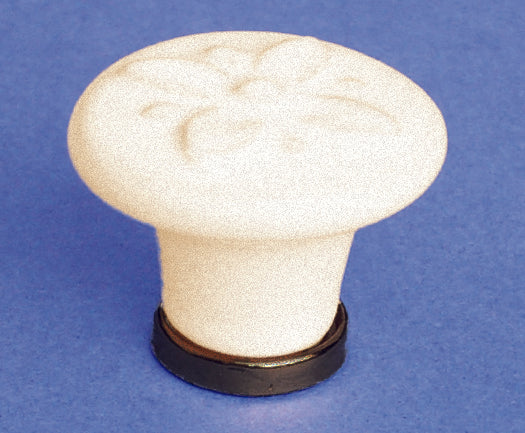 Ceramic Fleur Knob - Antique