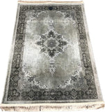 Traces de Kashan By Chelle, Grey Area Rug, 4X6'1