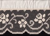 Italian Filet Straight Lace Valance