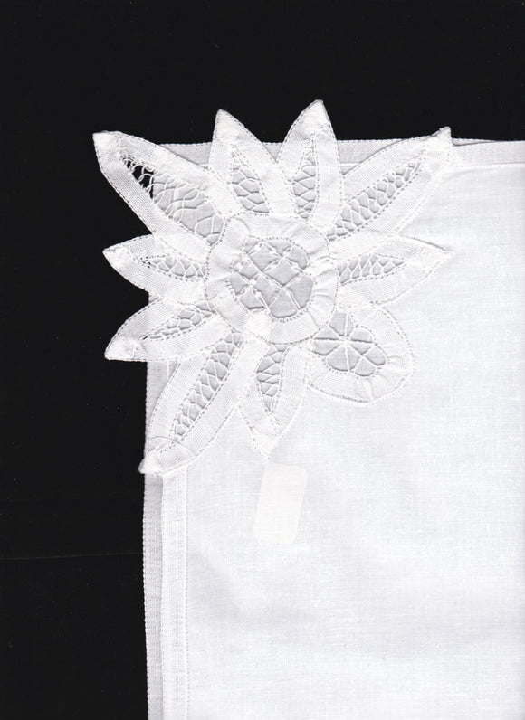Handcrafted Victorian Lace Napkins - Set of 4