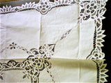 Handmade Victorian Lace Table Topper - 36"x36" Square