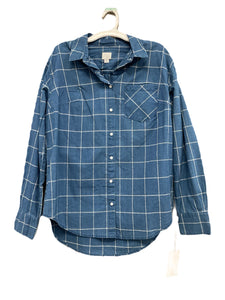 Blue Plaid Shirt (M)