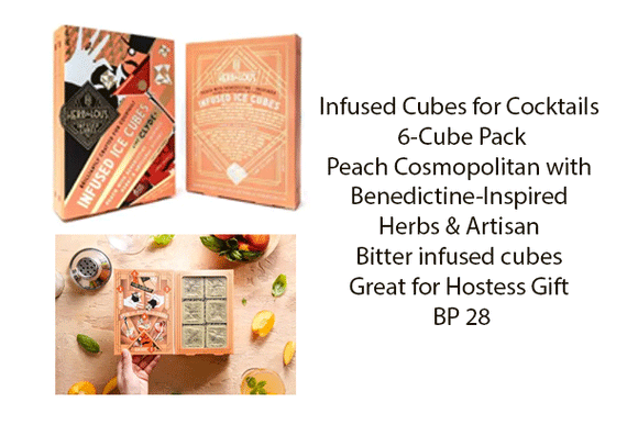 Cocktail Cubes, Infused With Herbs, Hostess Gift