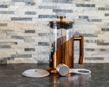 French Presses - Copper with Stirling Silver Scoop