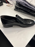 Black Leather Loafers -Size 12