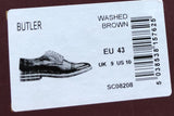 Base London Butler - Washed Brown- Size US 10