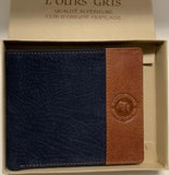 L'Ours Gris - Men's Black Genuine Leather Wallet