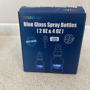 Spray Bottles - Amber or Blue Glass