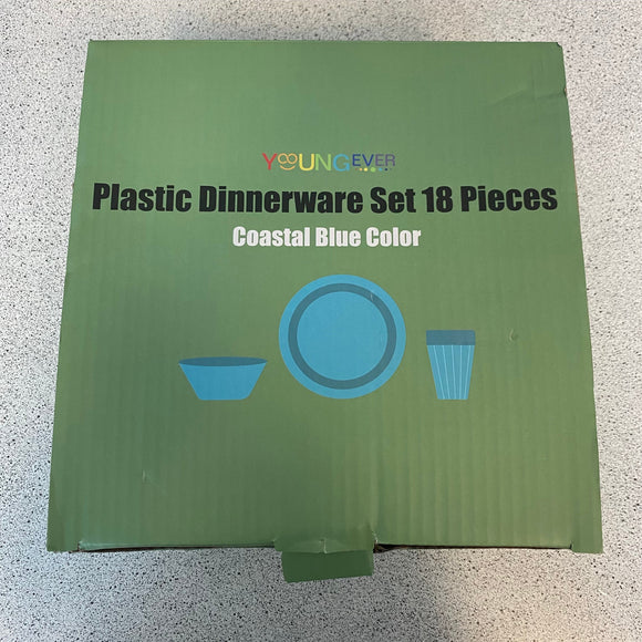 18pc Plastic Dinnerware