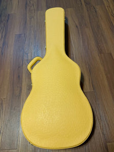 Hard Guitar Case - Yellow Ostrich Pattern