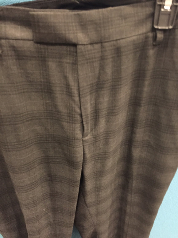 Kenneth Cole Reaction Grey Checkered Pants (34 x 34)