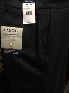 Haggar Heritage Collection Slim Fit - Dress Pants - Black (28 x 30)