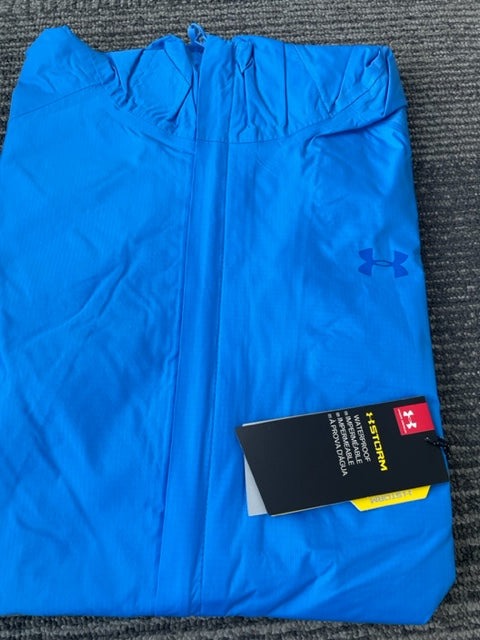 Under Armour Water Proof Jacket, Blue -  Womens XL