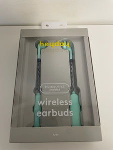Heyday Wireless Earbuds, Bluetooth 5.0 Enabled, Pastel Green