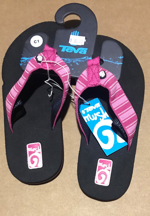 Teva Sandals - Black w Pink - Youth (1)