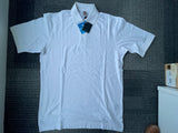 Luxury Knit Collection, Aerocool Golf Shirt, White - Mens Large